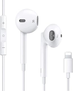 REIPOL for iPhone Earphones Wired Headphones with Volume Control & Noise Cancellation in-Ear Earbuds Compatible for iPhone 11/12/13/14 Pro/XS Max/8/8plus 7/7plus