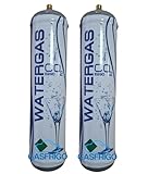  2 BOMBOLE CO2 USA E GETTA 600 Grammi E290 ALIMENTARE PER GASATORI ACQUA ATTACCO 11 x 1 DIMENSIONI.BOMBOLA DN 70 MM H 325 MM
