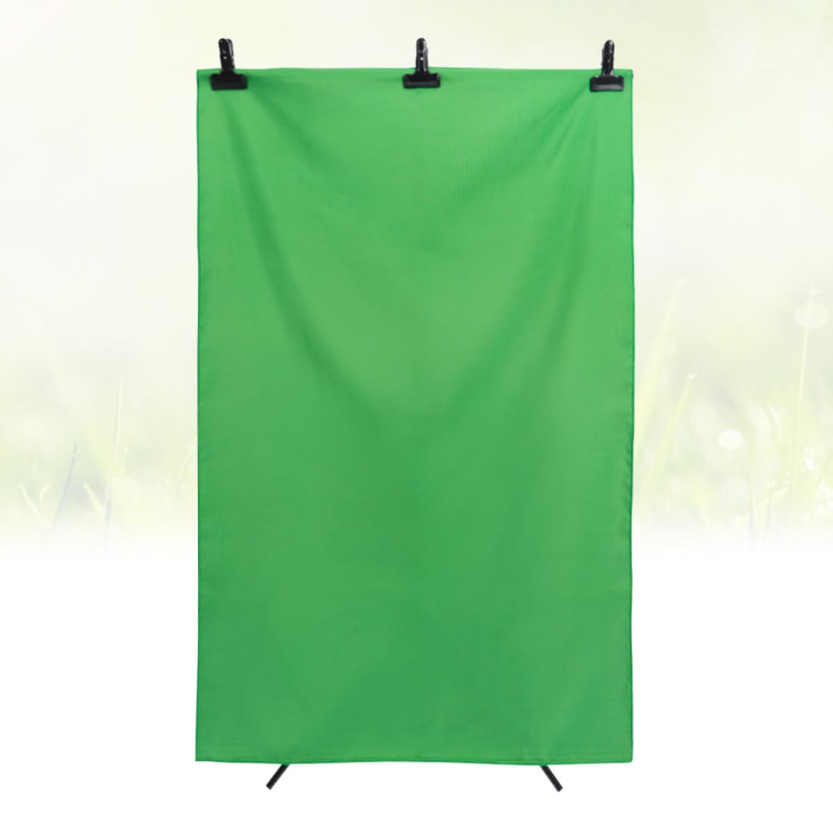 VILLCASE Fondo y Uso en Interiores y Exteriores Tacto Cómodo para Estudio de Fotografía Verde de Tela de Algodón Mixto Adecuado para Sesiones de Video y Retrato