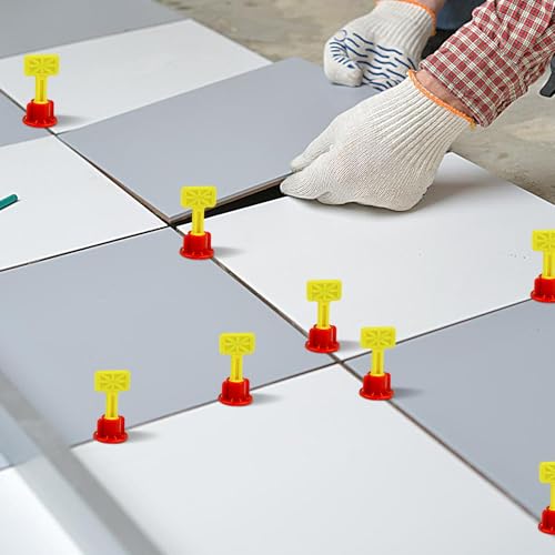 Cuñas de nivelación para azulejos con 45 espaciadores de ajuste para reforma de paredes 3