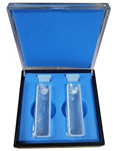 Fluorescence Glass Cuvette Light Path 10mm Four Side Clear Windows High Light Transmission Frit Sintering Technology 2 / PK