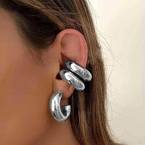 Image of Ear Cuff Set Non Piercing Stackable Clip On Earrings