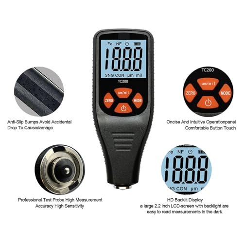 Medidor de espesor TC200 para pintura automotriz miniatura 2