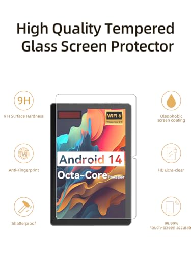 Protector de pantalla para Urao 2024 C10 10 pulg. 2 pack miniatura 2