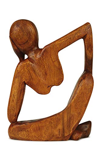 Estatua abstracta de madera G6 Collection 8 pulg miniatura 7
