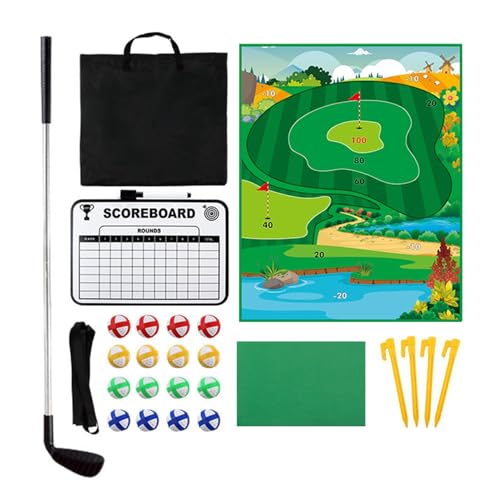 Equipo de entrenamiento para principiantes de golf y niños con alfombra