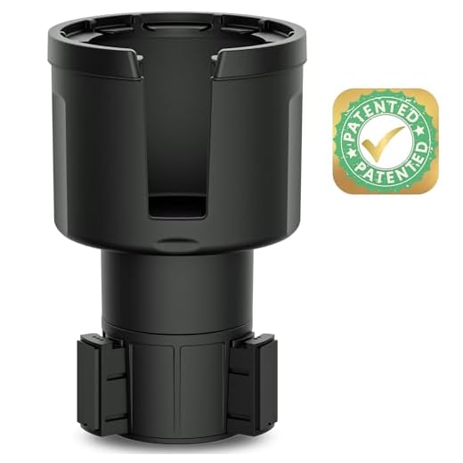Swigzy [Patented & Upgraded] Car Cup Holder Expander - Adapter Holds: Hydro-Flask, Yeti, Nalgene, Owala, Large (32 40 oz) Water Bottles - Adjustable Expandable Insert Extender – Universal