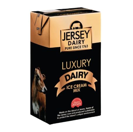 Jersey Dairy Luxury Soft Ice Cream & Thickshake Mix – 1 L Carton, Creamy Premium Ice Cream Base