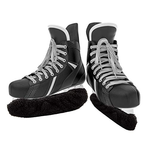 image for PAMASE Absorb Water Ice Skate Blade Covers- Anti-Rust Black Ice Skate 