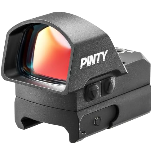 PINTY Micro Red Dot Sight, Motion Awake Reflex Optics, 2MOA Reticle with 7 Brightness Levels,