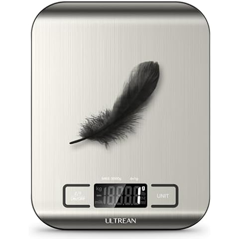 Ultrean Digital Kitchen Scale with Multiple Unit Conversion Cover