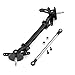 C32596BLACK Alloy Machined Front Beam Axle w/Steering Setup for Custom 1/14 Semi-Tractor