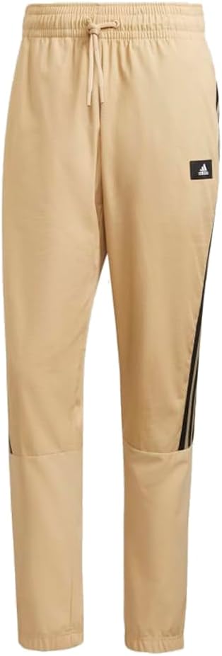 adidas Mens Sportswear Future Icons Woven Pants, Beige Tone, Small