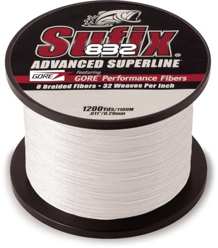 Sufix 832 tressée ligne de pêche verte en 0.20mm pour carnassier