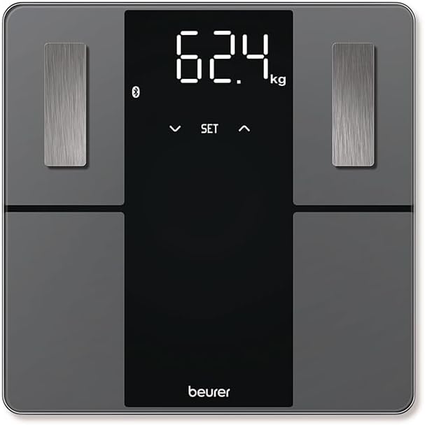 BF500 Body Analysis Scale | Digital Bathroom Scale with precise full-body analysis | Bluetooth Smart Scale with app connection | 180kg weight capacity
