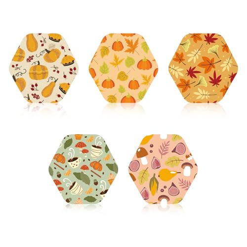 25pcs Sensor Covers for Libre 2/Libre 3, Non-Woven Fabric Waterproof Sweatproof Breathable Thanksgiving Style Over Patches