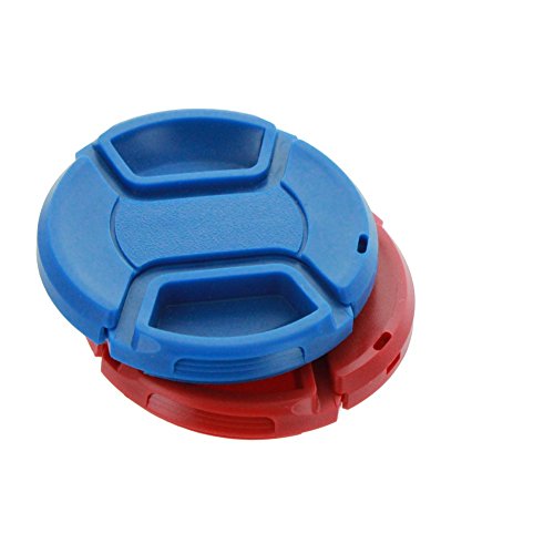 Colorful Lens Cap - Blue 52Mm Snap-On Lens Cover For Nikon, Canon, Sony, And Other Dslr Cameras - Center Pinch Replacement Lens Cap By Lensflair #TOP6