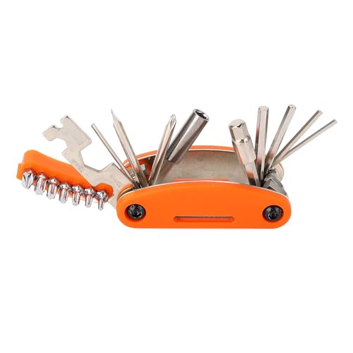 20 in 1 Bike Multitool Professional Integrated Repair Tool Emergency Maintenance Camping Travel (Orange)