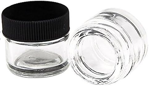 High Quality Glass Concentrate Jars (12 Empty Jars) - Air Tight Medical Marijuana Cannabis Concentrate Containers