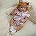 Zero Pam Lifelike 18 inch Reborn Baby Dolls Silicone Full Body Realistic Babys Doll with All Accessories Toy Doll Feeding Toy for Kids Age 3+ Newborn Toddler Birthday Present to Girl Festival Presents