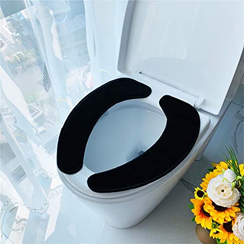 Asiento de inodoro tipo pasta impermeable con almohadilla de color sólido 2