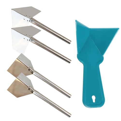4 Couteaux À Outils De Plâtrage, 1 Morceau De Truelle En Plastique, Un Outil Pour Cloison Sèche D'Angle Intérieur, Une Truelle D'Angle Intérieure Et...
