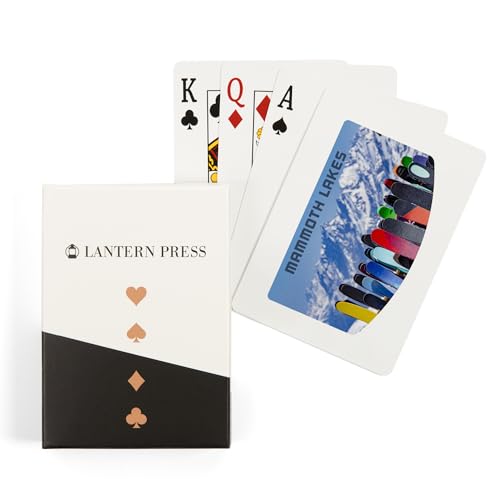 Lantern Press Mammoth Lakes, baraja de 52 cartas póker