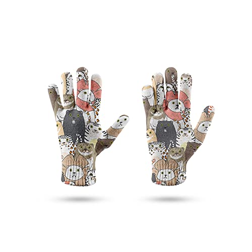 Gants respirants unisexes style 2 avec impression 3D et taille unique