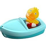 Wasserspielzeug aus Boot und Badetier für Kinder ab 18 Monaten