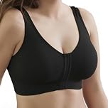 Selene, Reggiseno Donna in Tessuto Anallergico, Senza Ferretto, con Coppe Estraibili e Comoda Chiusura Davanti, Collezione Luisa, Colore Nero, Taglia L