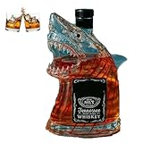 Shark Spirit Decanter Animal Shape Bottle - Shark 50th Anniv Limited Edition, Bruce Whiskey Bottle Transparent Engraved (#2)