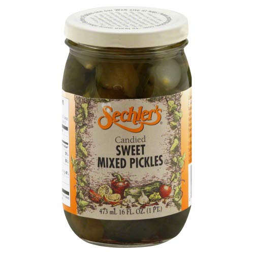 Sechler's Pickle Candied Sweet Mixed 16 OZ (Pack of 3