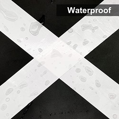 Jialai Home 5 Pack Heavy Duty White Duct Tape, 2 Inches X 30 Yards, 8.27 Mil Thickness, Strong, Flexible, No Residue, All-Weather And Tear By Hand - For Repairs, Industrial, Professional Use #TOP4