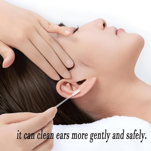 Image of (48 PCS) Ear wax Cleaner Stick - Ear Swabs Pick Reusable Ear Cleaner Soft Silicone Ear Pick For Ear Wax Removal Tool, Ear Pick For Ear Cleaning, Ear Buds Catcher For Older Adult Kid (48Pcs)