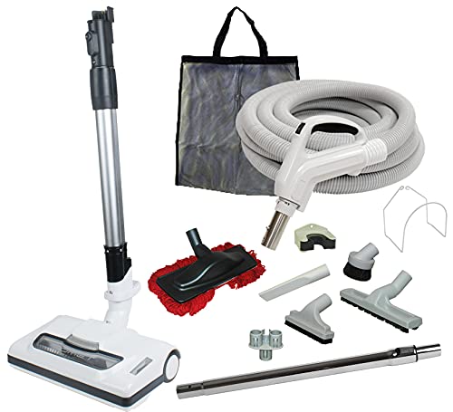 35' 'Comet' Central Vacuum Kit with Hose, Power Head & Tools...