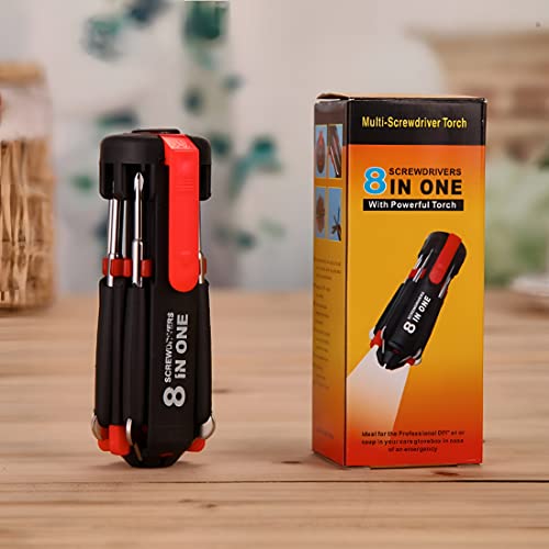 Image of Oblivion Screw Driver Kit - Screwdriver Set with Ratchet Pawl, Batch Head & Socket Spanner - Multipurpose Hand Tools Kit for Home, Garage, Electronics & DIY Repair (Durable Steel) (8 Pcs in 1)