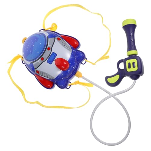 COMNESTBI 1Juego Mochila Agua para Piscina De Cohete Azul Incluye Accesorios Coloridos para Diversión Acuática