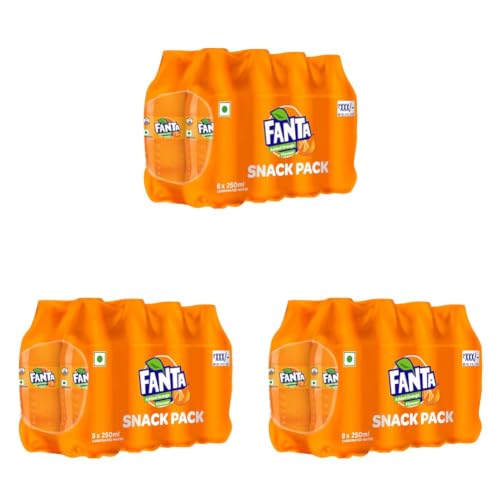 Image of FANTA Orange Soft Drink | PET Bottle, 250 ml (Pack of 24)