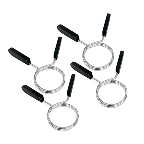 SUPVOX 5Pcs Professional Barbell Clips Portable Barbell Collars for Weight Lifting Convenient and Secure Dumbbell Clamps Fits Standard Bars for Gym and Home Workouts