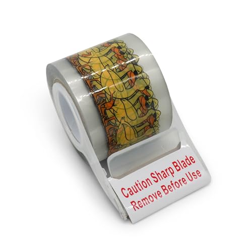 Ruban d'emballage décoratif robuste de 5,1 cm pour cadeaux et déménagement