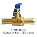 Uenede Brass 1 Inch Heater Control Valve, Car Heater Air Conditioning Ball Valve with 90 Degrees Operation Handle, 1