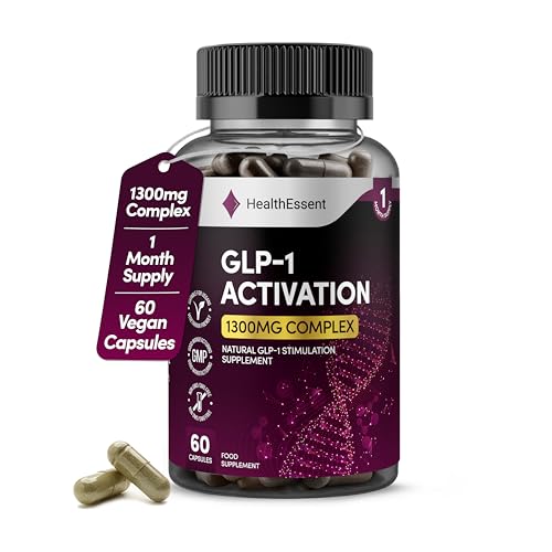 GLP -1 Stimulation 1300mg, Natural Appetite Control, Metabolic Health Boost & Gut Probiotics with Eriocitrine, Hesperidin, Green Tea Extract and Hops Flower – 60 Capsules by HealthEssent
