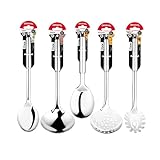 Kit Utensílios Para Cozinha 5 Peças Aço Inox