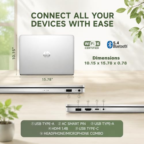 Image of HP 17.3 Touchscreen Business Laptop - AMD Ryzen 5 7430U, 16GB RAM, 256GB SSD, 17.3 inch HD+ Anti Glare Touch, Backlit Keyboard, Fast Charge, Win11 Pro, for Students & Work