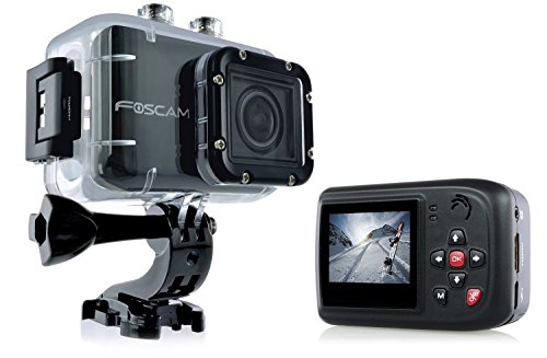 Foscam Ac1080 Action Camera - Hd 1080P, 12Mp 3X Rapidshot, 170° Viewing Angle, 1.5" Lcd Viewscreen, Built-In Mic & Speaker (196' / 60M Waterproof Housing) #TOP22