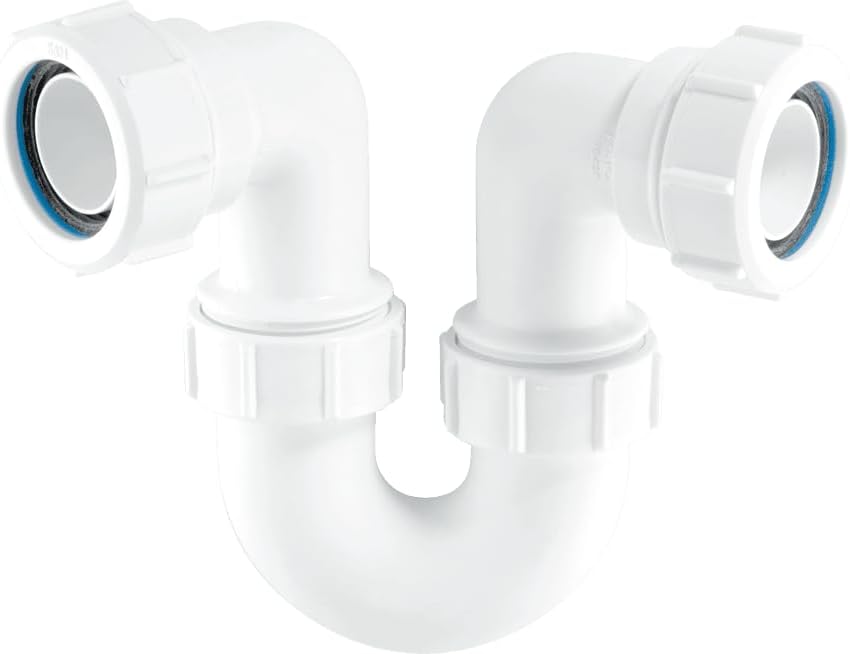 McAlpine SR10 Running Tubular Swivel 'P' Trap-1.25 inch, White