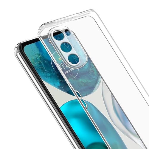 Image of COVERBLACK Soft Rubber Back Cover for Motorola Moto G82 5G - Transparent