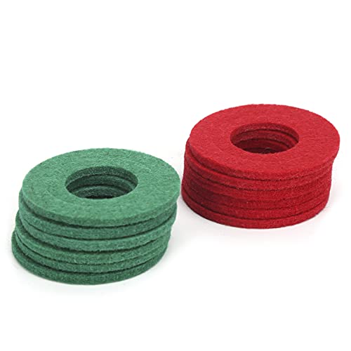 TARSHYRY Lot de 12 Rondelles de Bornes de Batterie avec Protection Anti-corrosion, 6 Coussinets Isolants Rouges + 6 Verts pour Protection des Câbles et des Bornes, contre les Contacts électriques