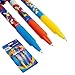 Sonic The Hedgehog Pens for Kids Pack of 3 Ballpoint Pens Blue Ink for Boys with Character Toppers Cute School Supplies Gamer Gifts for Kids