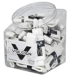 Vulcan 50-Count Tennis Over Grip Jar/All White